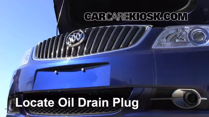 2013 Buick Verano 2.4L 4 Cyl. FlexFuel Aceite Cambiar aceite y filtro de aceite